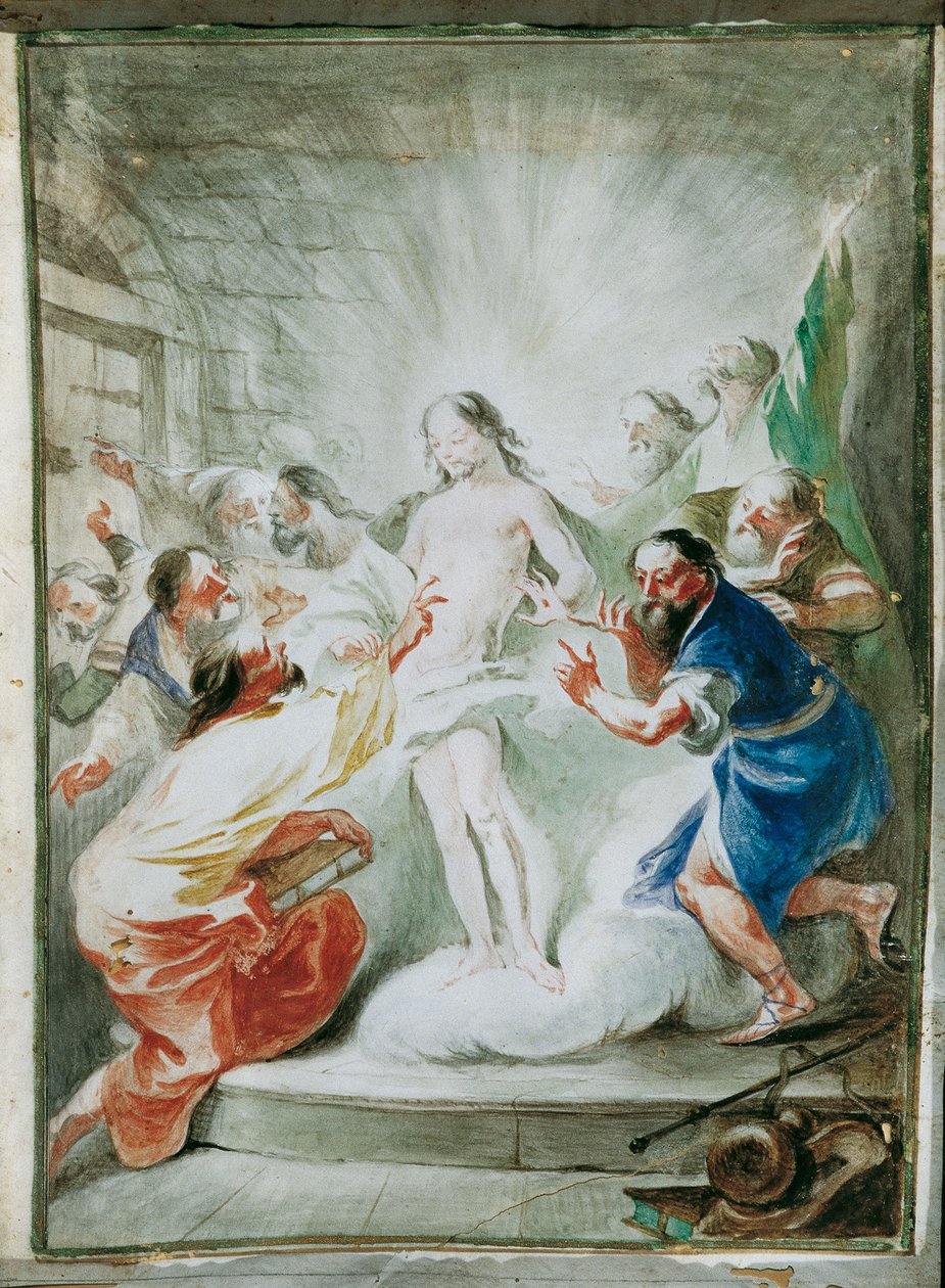 Cristo resucitado se aparece a los discípulos de Joseph Winterhalder d. J.
