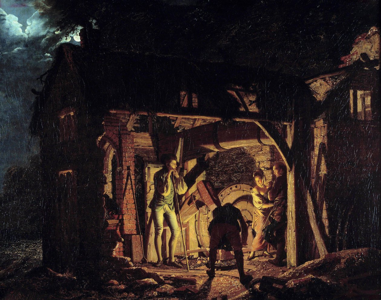 Una fragua en el siglo XVIII de Joseph Wright of Derby