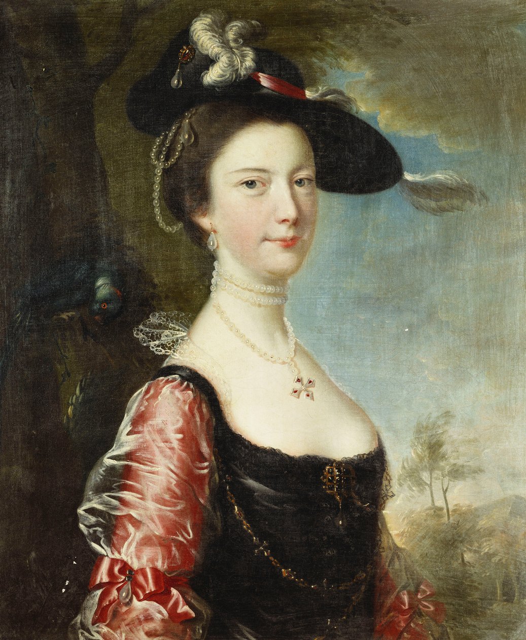 Retrato de su esposa, Anne de Joseph Wright of Derby