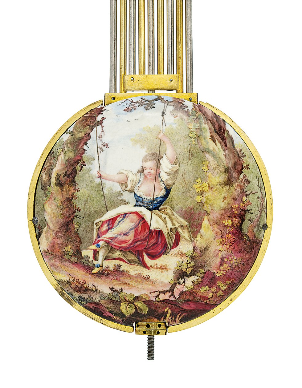Regulador de chimenea de tiempo medio y solar de Luis XVI con remontoire de Joseph and Robin Robert  Coteau