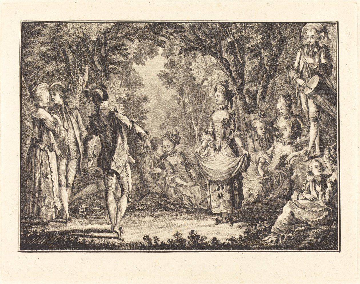 Baile campestre de Joseph de Longueil after Charles Eisen