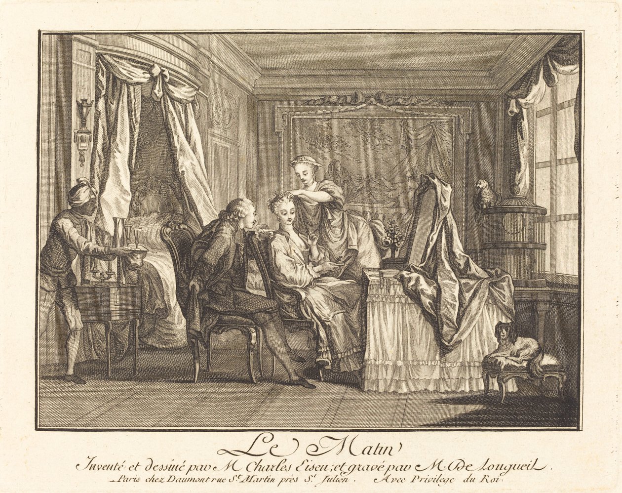 La mañana de Joseph de Longueil after Charles Eisen