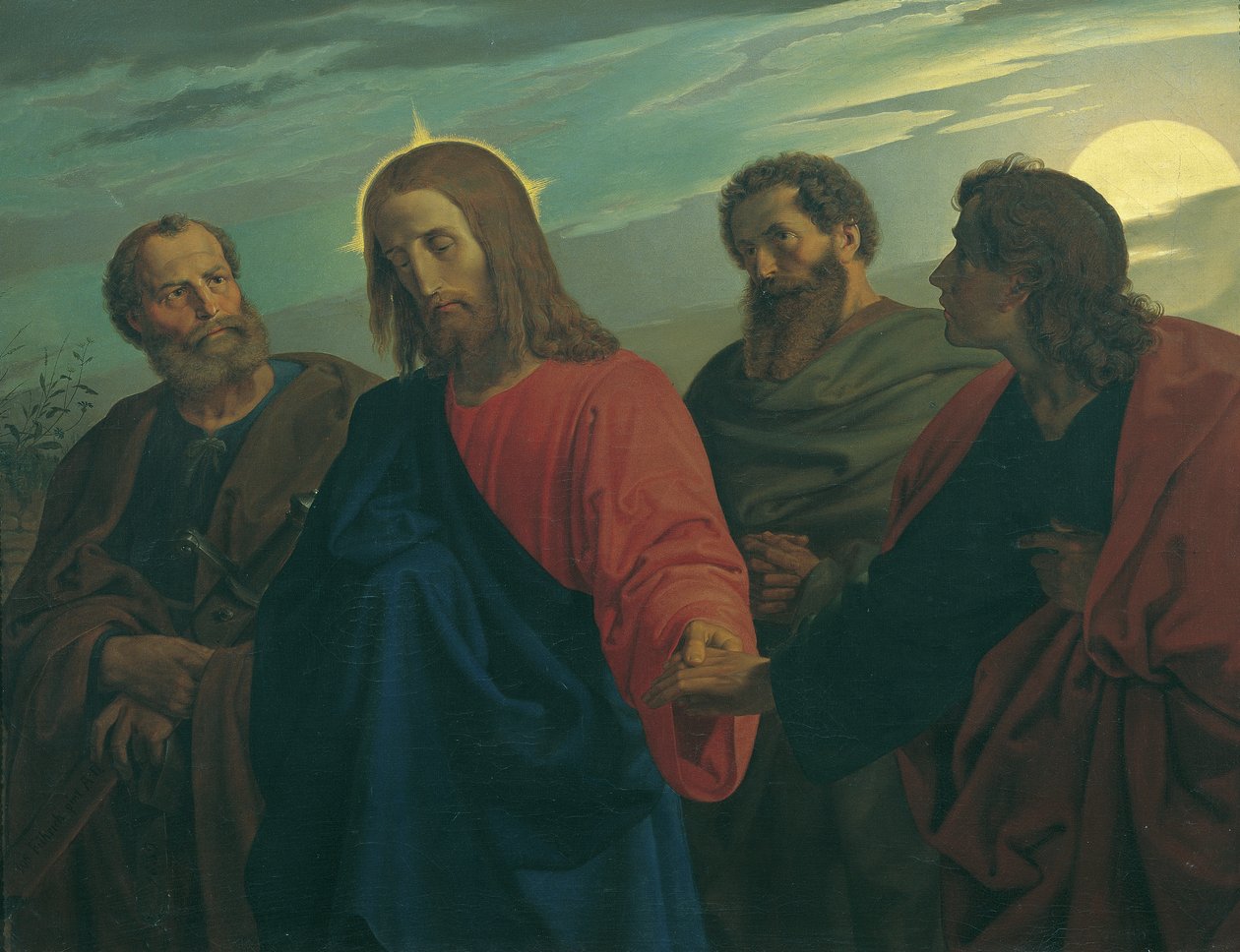 Despedida de Cristo a sus discípulos (Ir a Getsemaní) de Joseph von Fuhrich