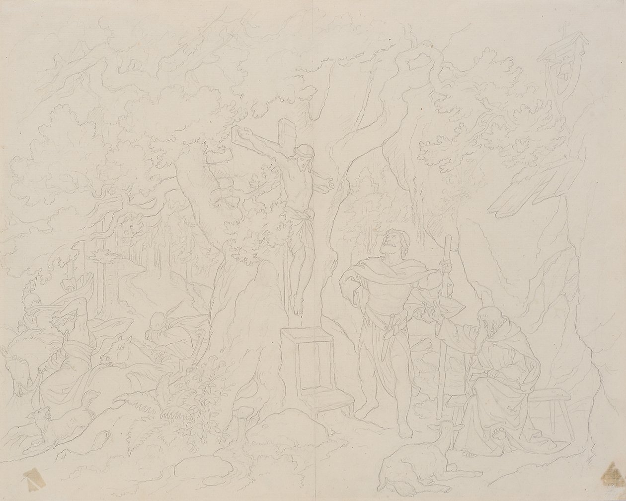 Escena de la Leyenda de Cristóbal de Joseph von Fuhrich