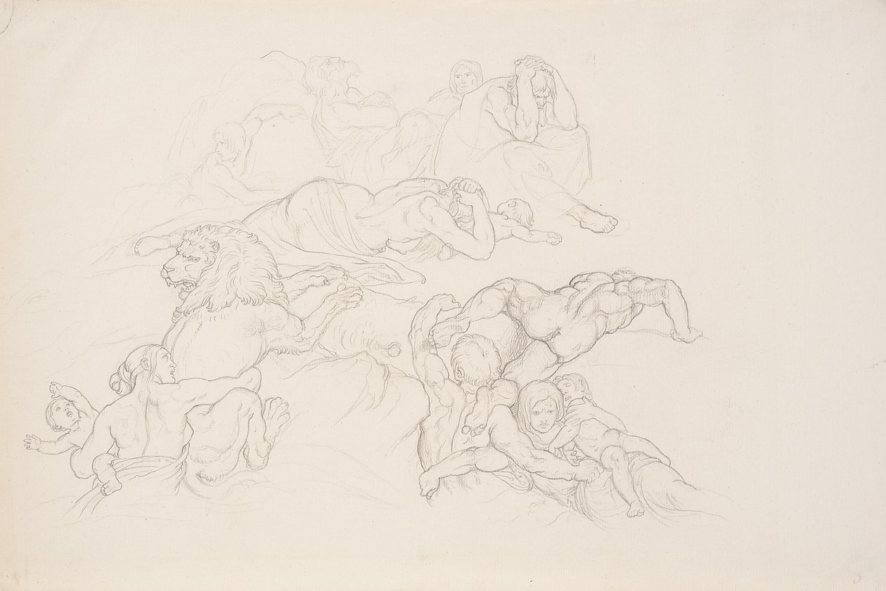 Escena del Diluvio de Joseph von Fuhrich