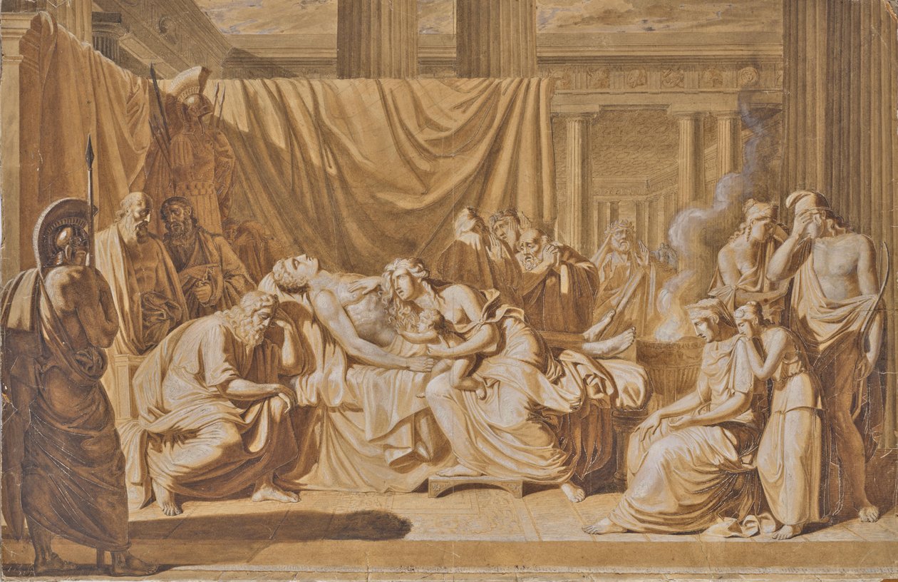 Muerte de Aquiles de Joseph von Fuhrich