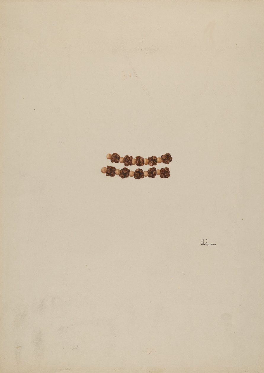 Cuentas de rosario, c. 1940 de Josephine C. Romano