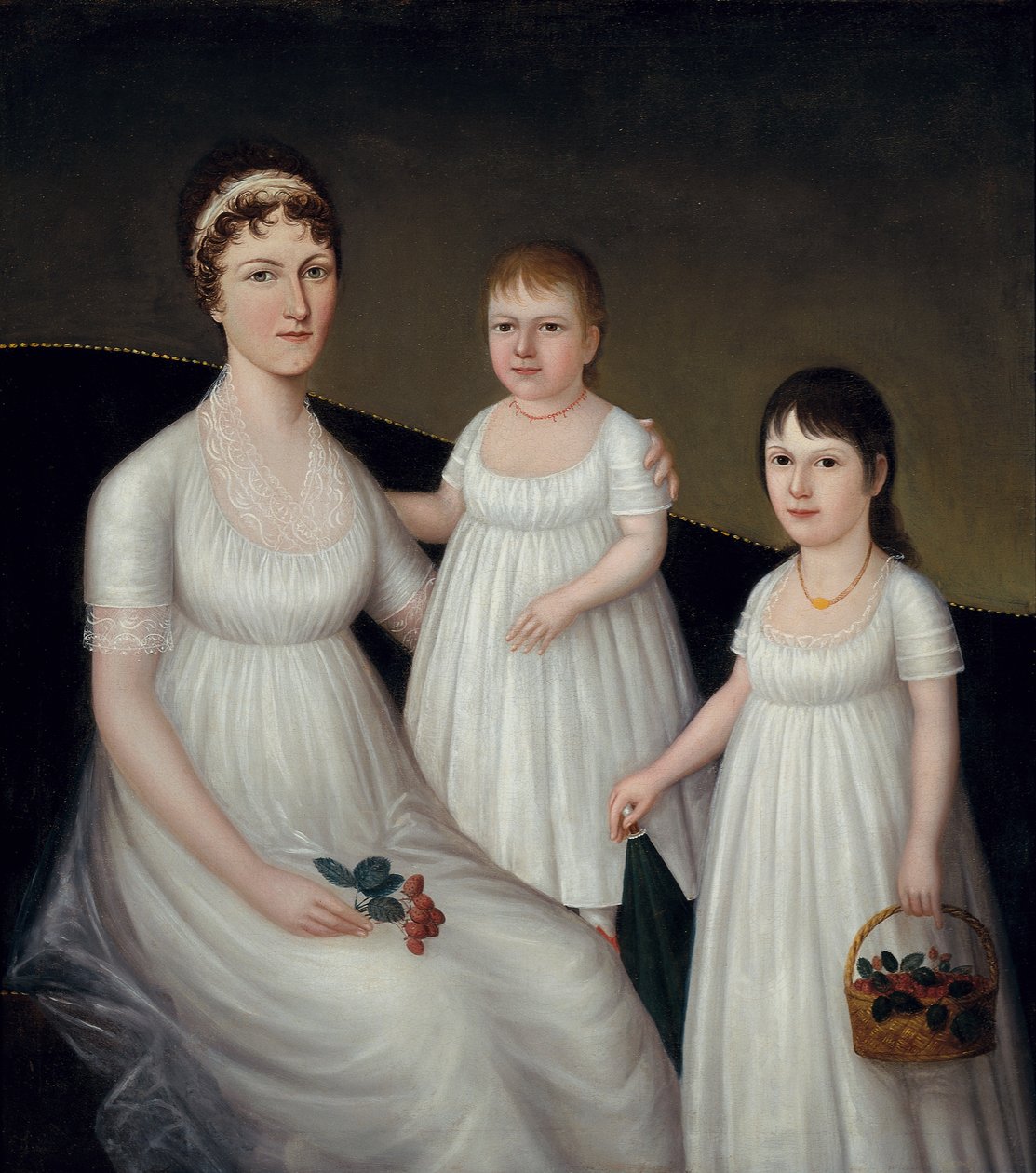 Grace Allison McCurdy y sus hijas, Mary Jane y Letitia Grace, c.1806 de Joshua Johnson