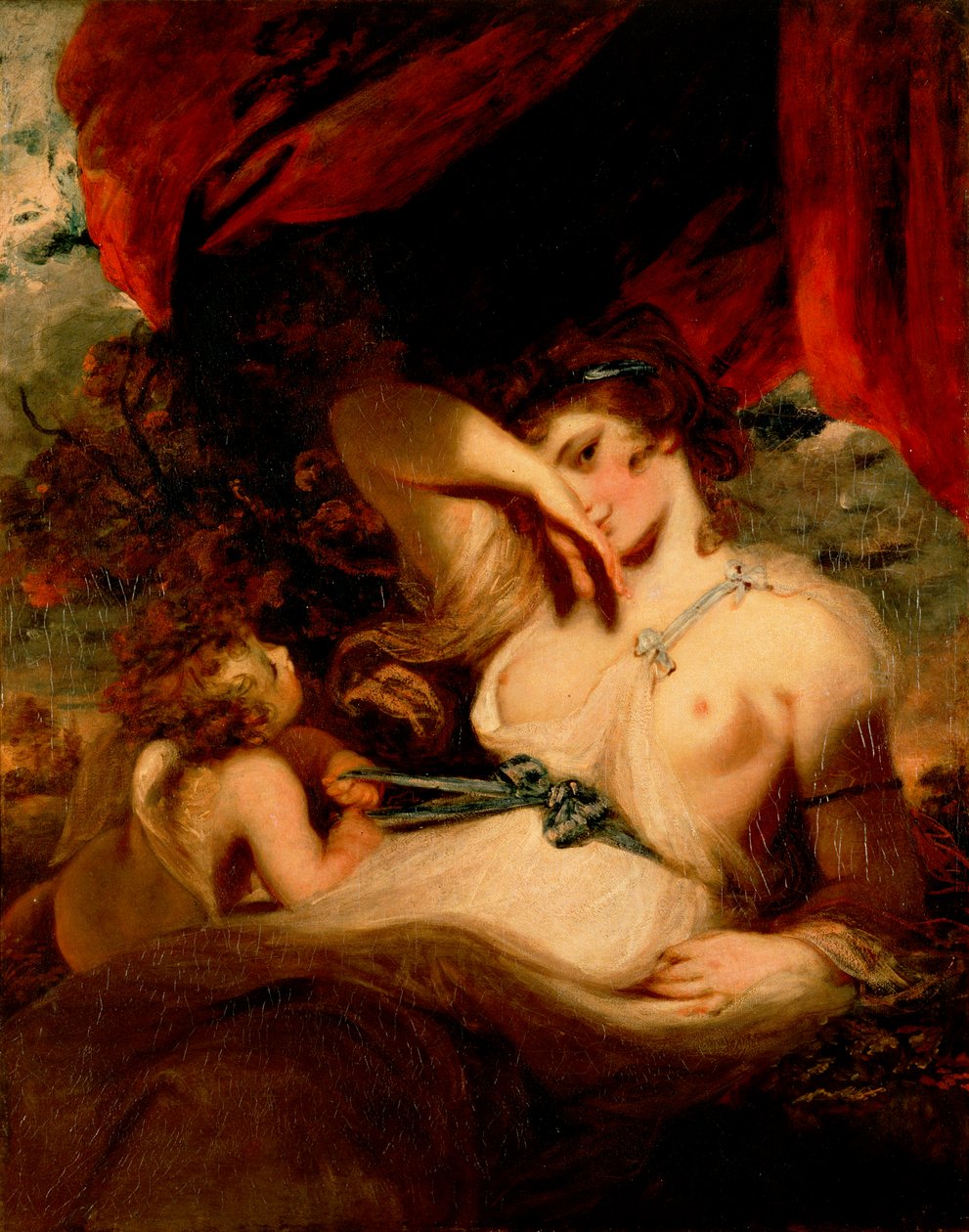 Cupido desatando el cinturón de Venus de Joshua Reynolds