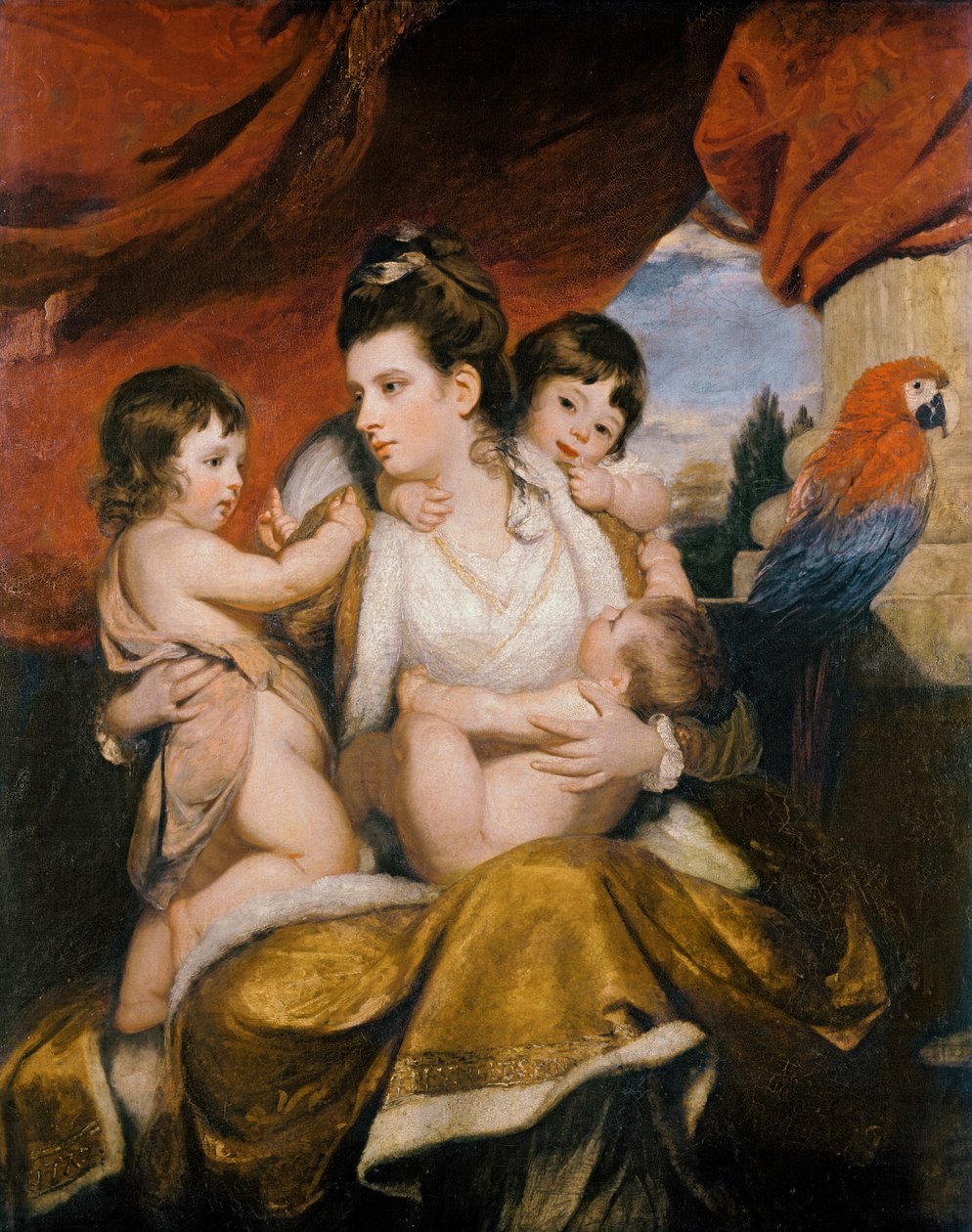 Lady Cockburn y sus tres hijos mayores, 1773 de Joshua Reynolds