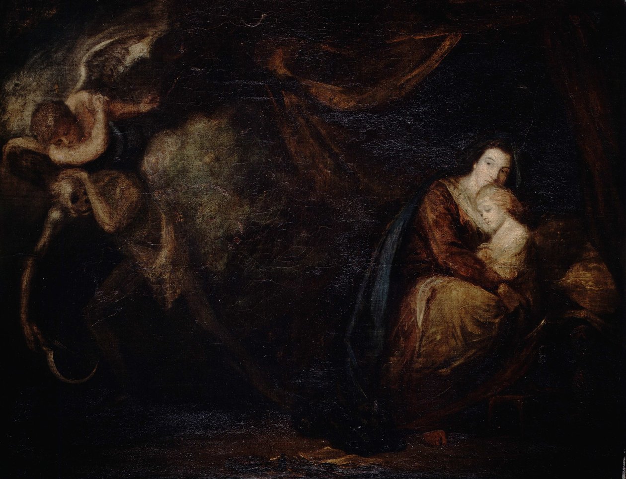 Recuperación de la enfermedad, una alegoría de Joshua Reynolds