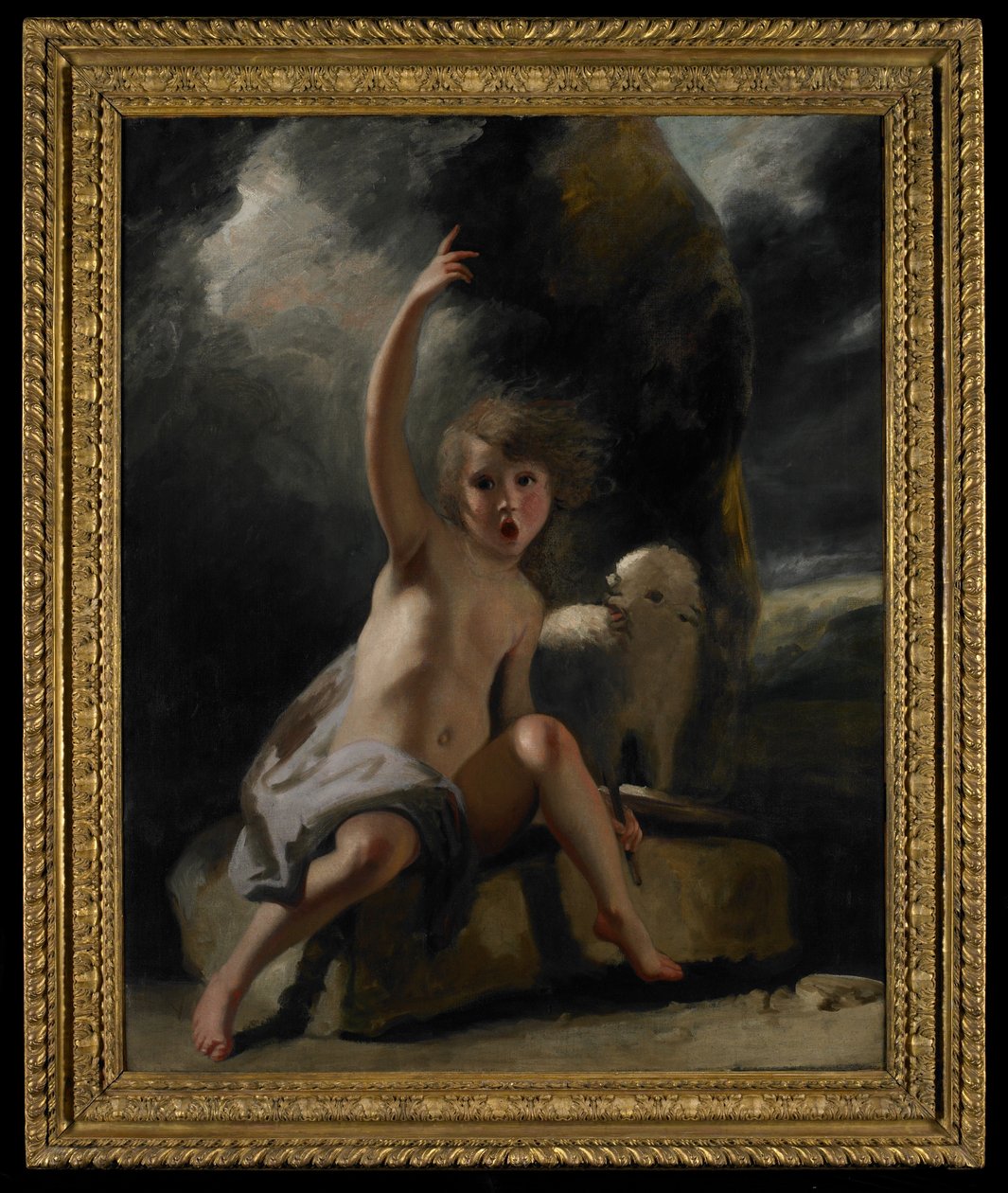 El Niño Bautista en el Desierto de Joshua Reynolds