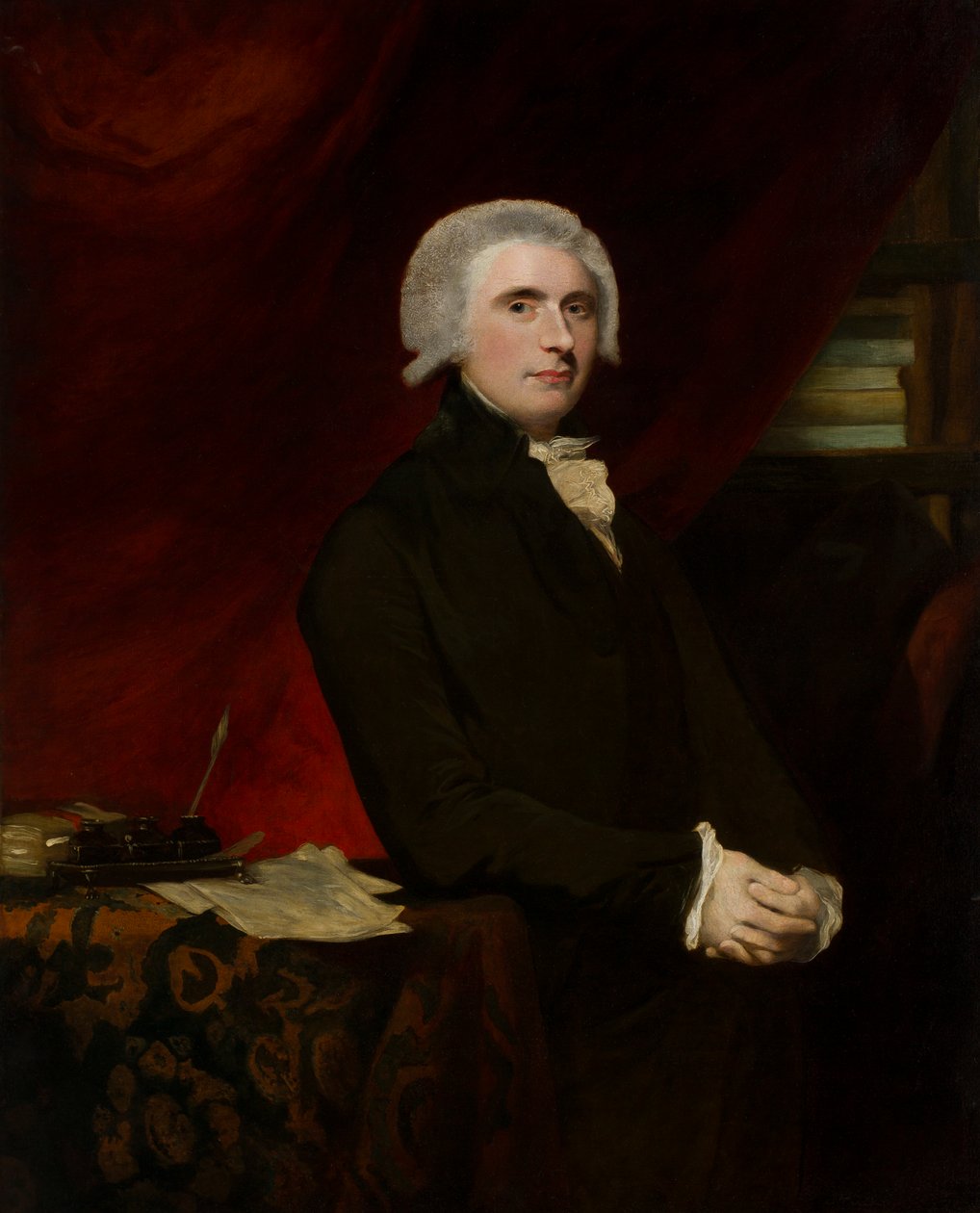 Retrato de Thomas, Lord Erskine (1750-1823) en su biblioteca de Joshua (circle of) Reynolds