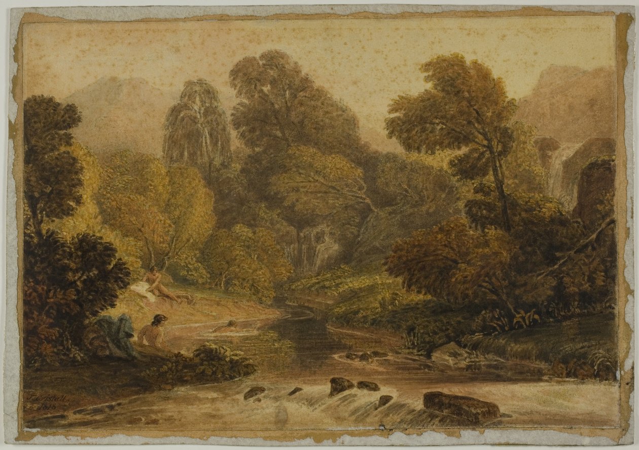 Una escena cerca de Lodore, Cumberland de Joshua Cristall