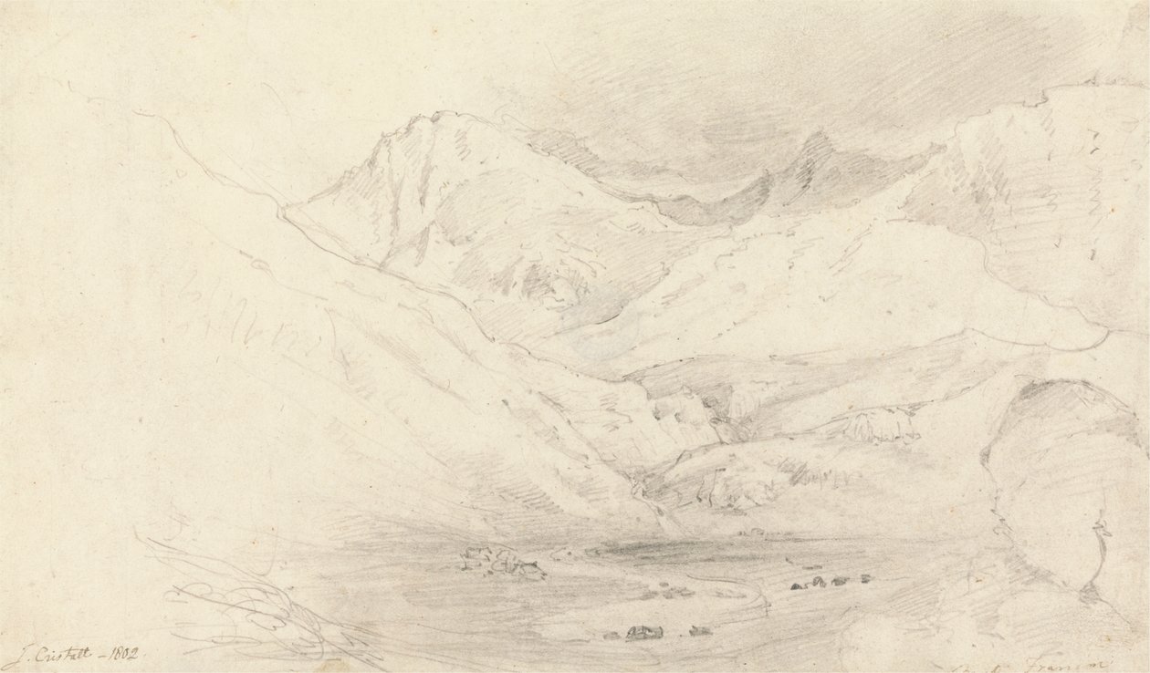 El valle de Nant Ffrancon, Caernarvonshire de Joshua Cristall