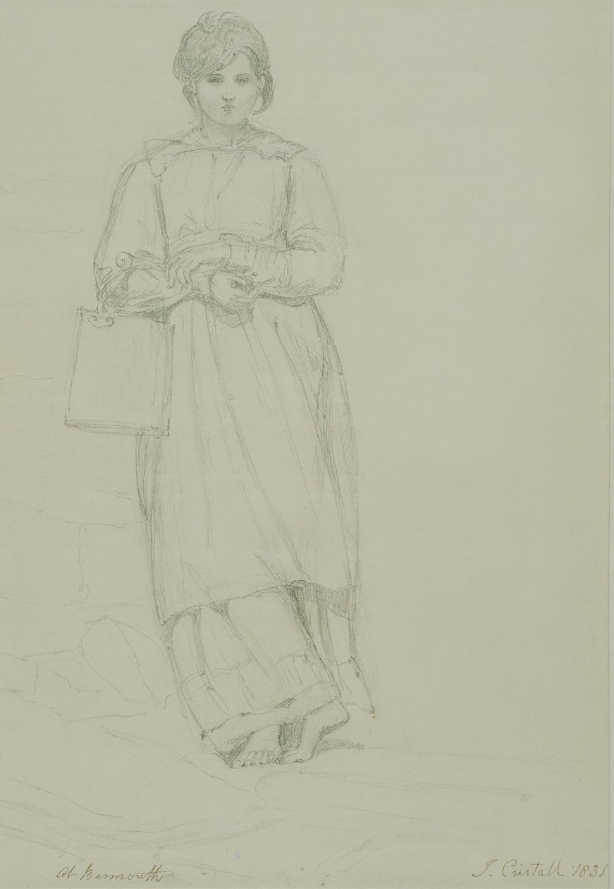 Niña Sosteniendo una Lata de Leche, 1831 de Joshua Cristall