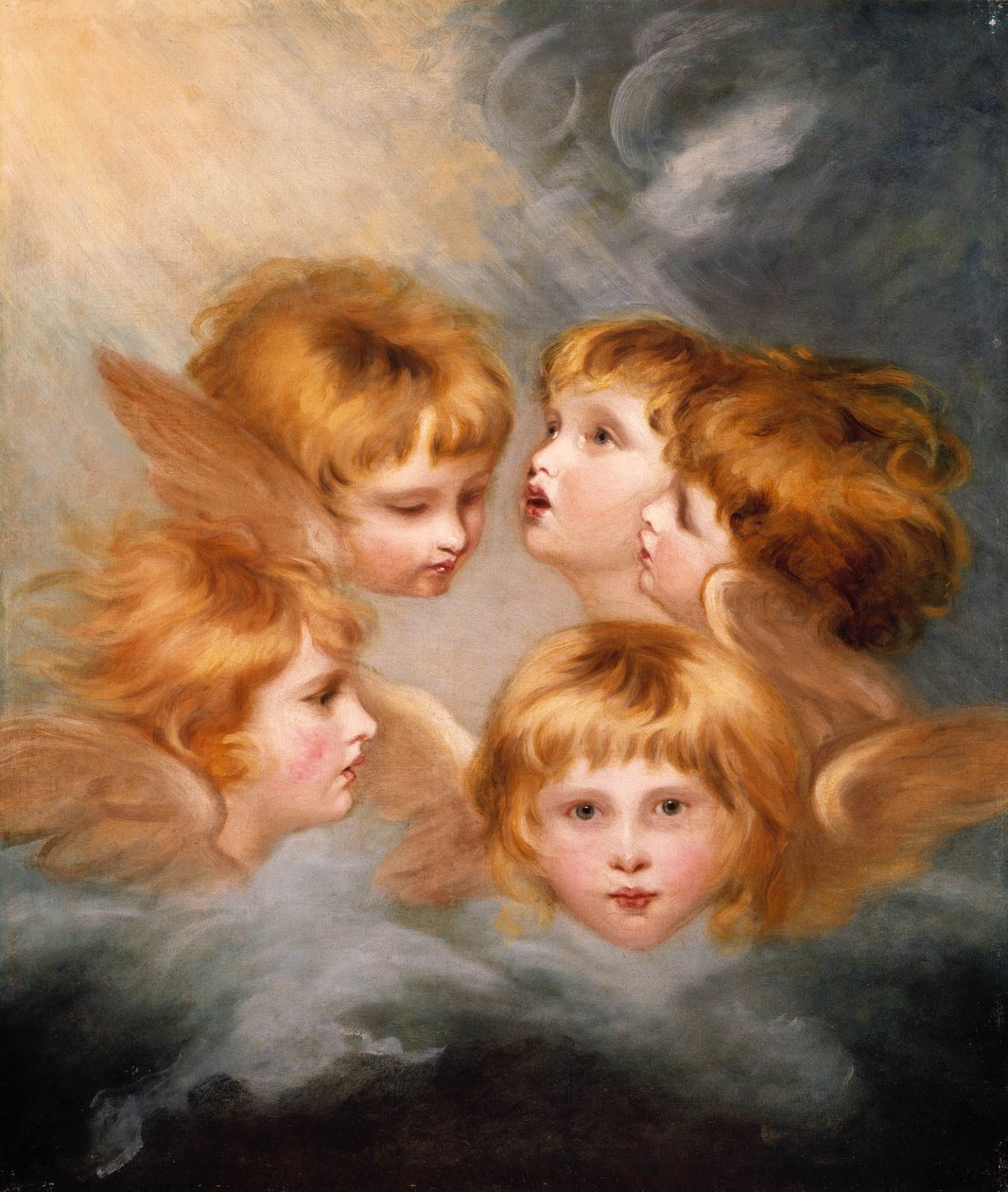 Cabezas de Ángeles: Srta. Frances Gordon de Joshua Reynolds
