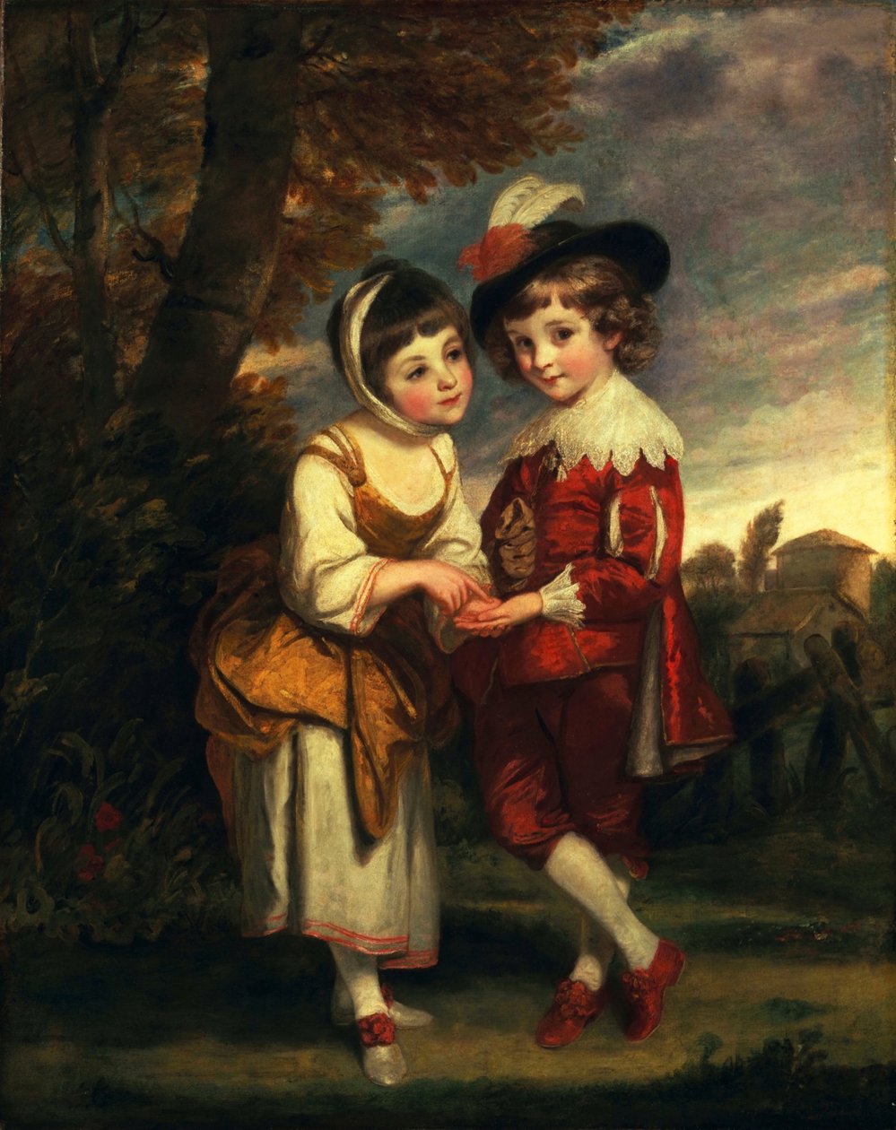 Lord Henry Spencer y Lady Charlotte Spencer, más tarde Charlotte Nares: Los jóvenes adivinos de Joshua Reynolds