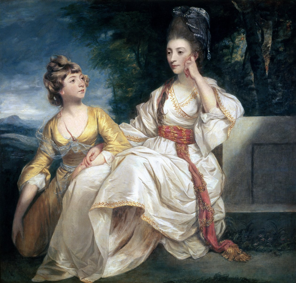 La Sra. Thrale y su Hija Hester (Queeney) 1777-78 de Joshua Reynolds