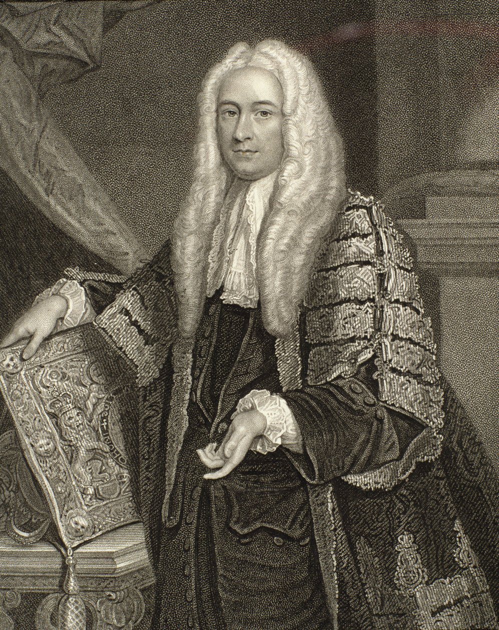 Retrato de Henry Fox, 1er Barón Holland (1705-74), grabado por Henry Robinson de Joshua Reynolds