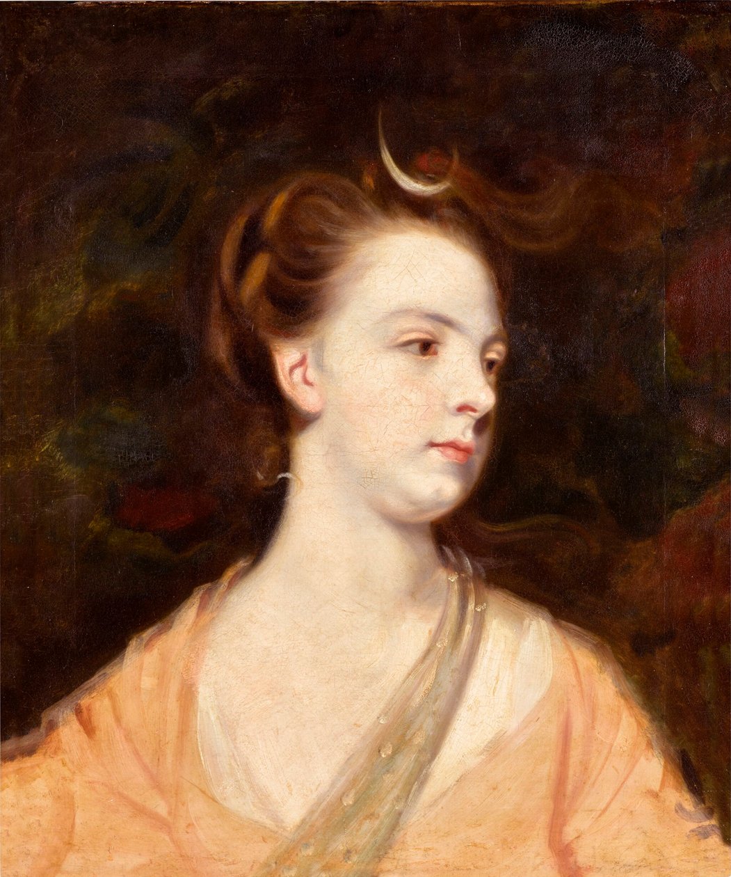 Retrato de una dama como Diana, posiblemente Elizabeth Montagu, duquesa de Manchester (1741-1832) de Joshua Reynolds