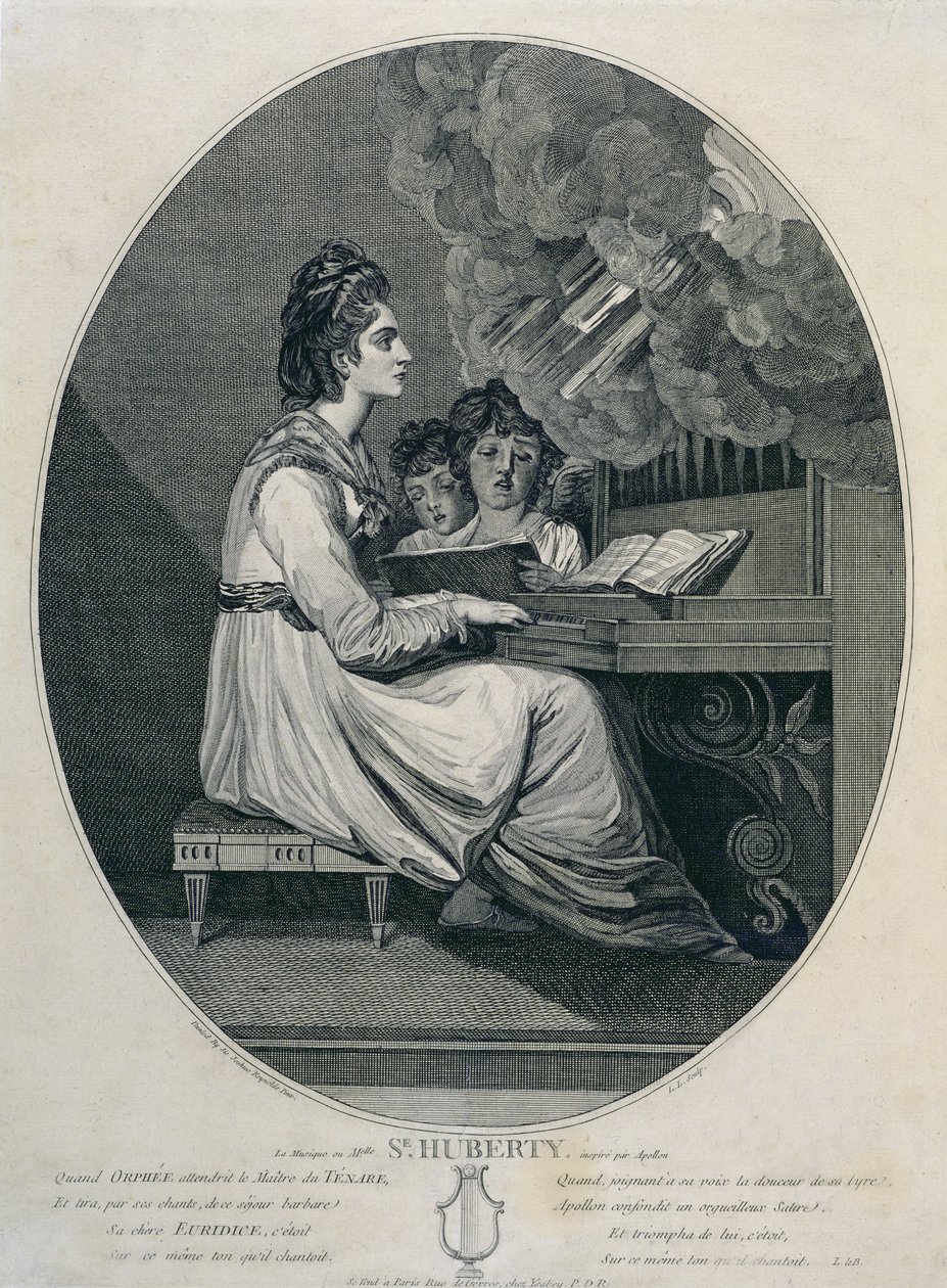 La música de Mademoiselle S. Huberty inspirada por Apolo de Joshua Reynolds