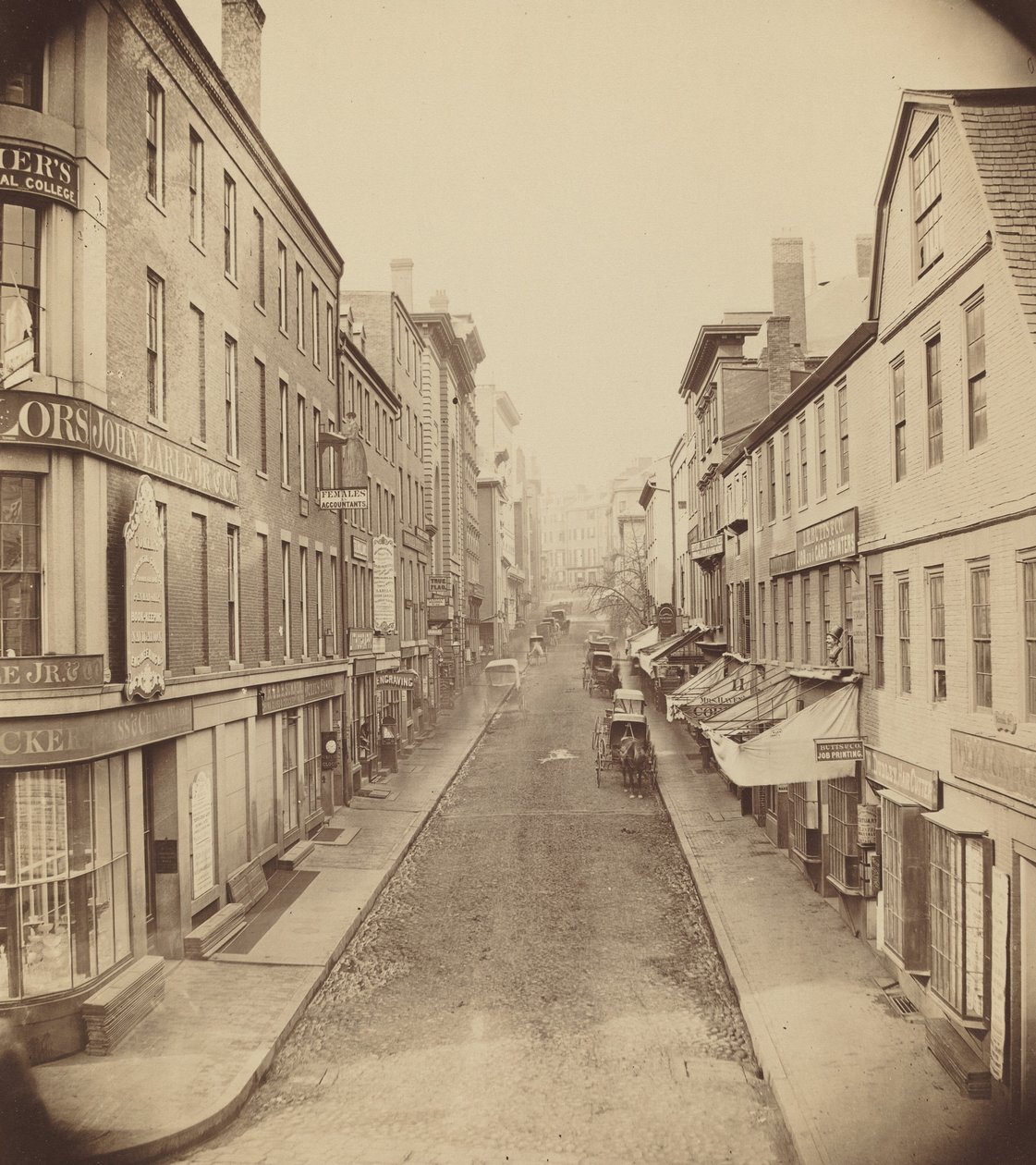 Calle de la Escuela, Boston, 1850s de Josiah Johnson Hawes