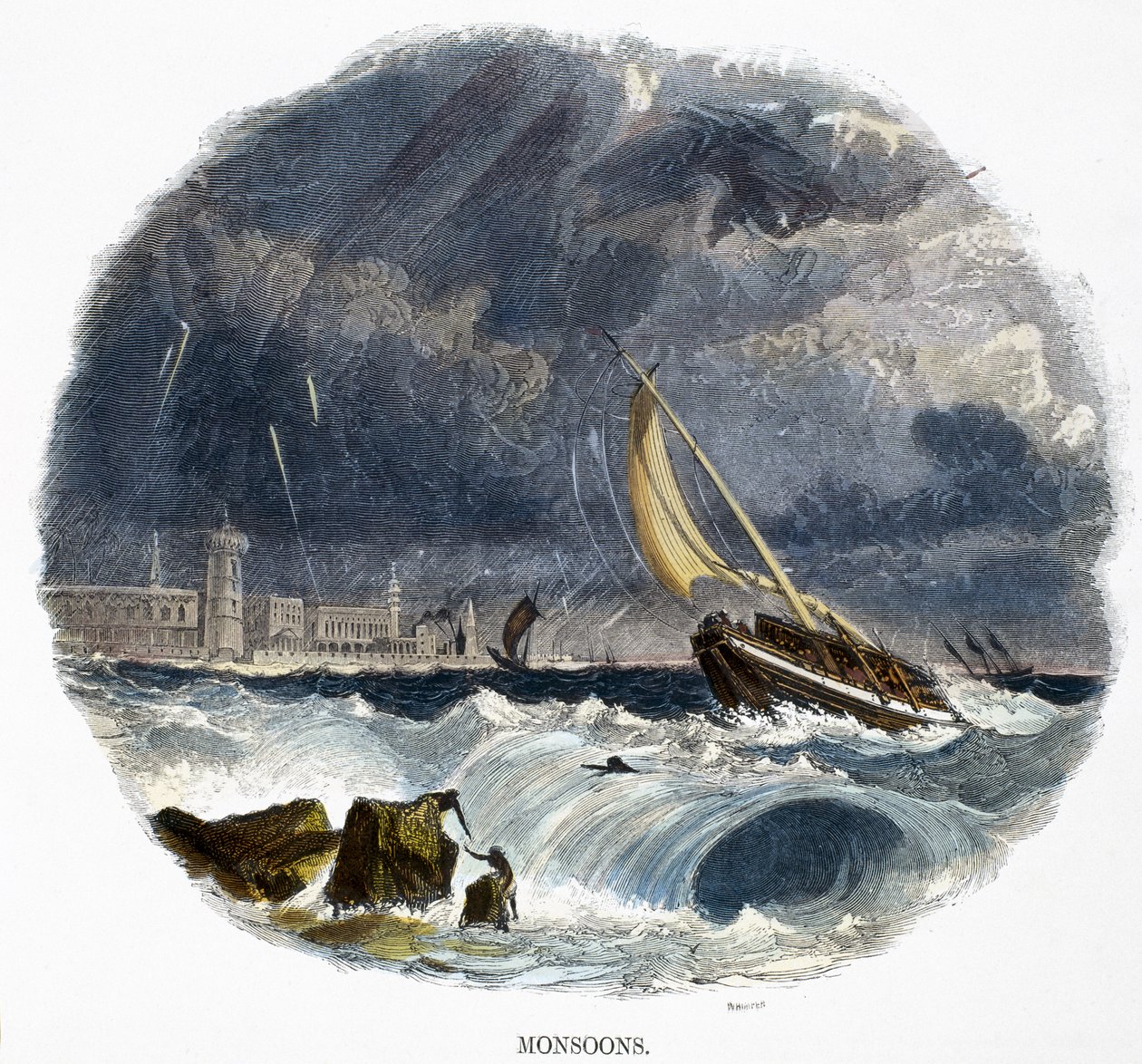 Monzones, de Fenómenos de la naturaleza, 1849 de Josiah Wood Whymper