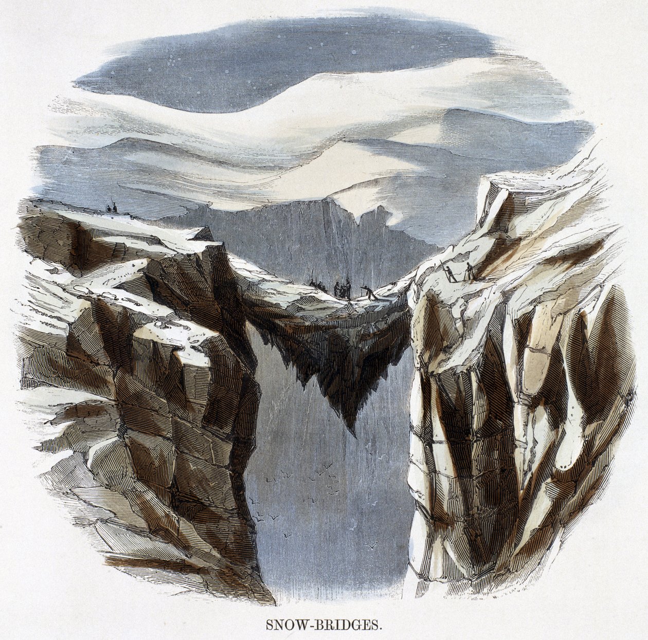 Puentes de nieve, de Fenómenos de la naturaleza, 1849 de Josiah Wood Whymper