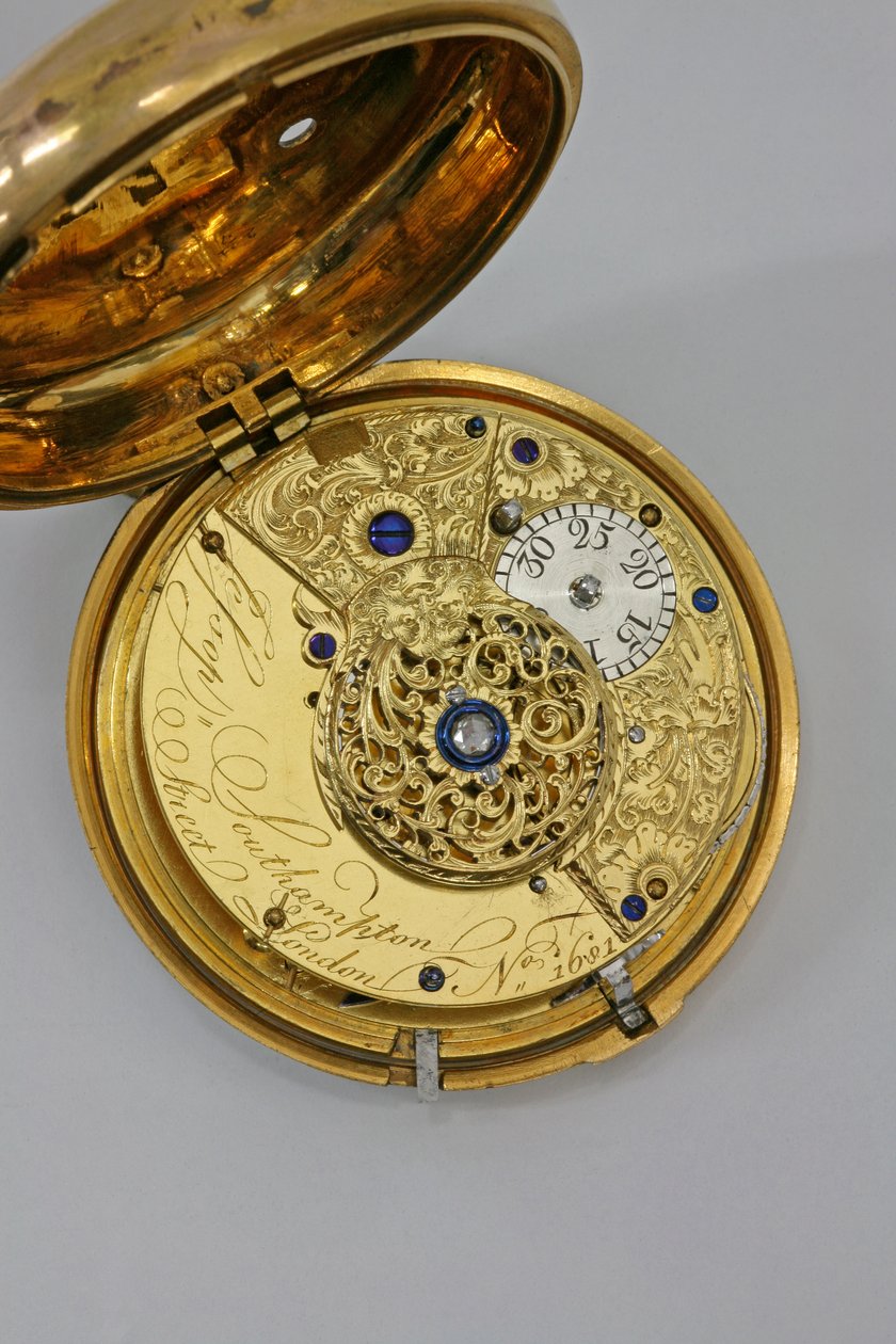 Interior de un reloj de Josias Jessop