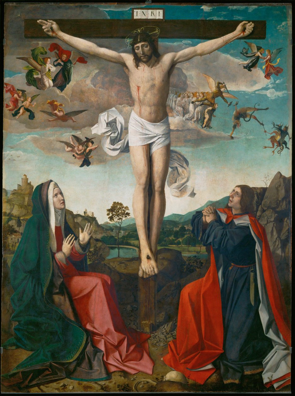 Calvario, detalle de Josse (fl.1493-1508) Lieferinxe