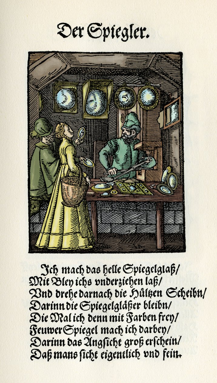 Fabricante de espejos de Jost Amman