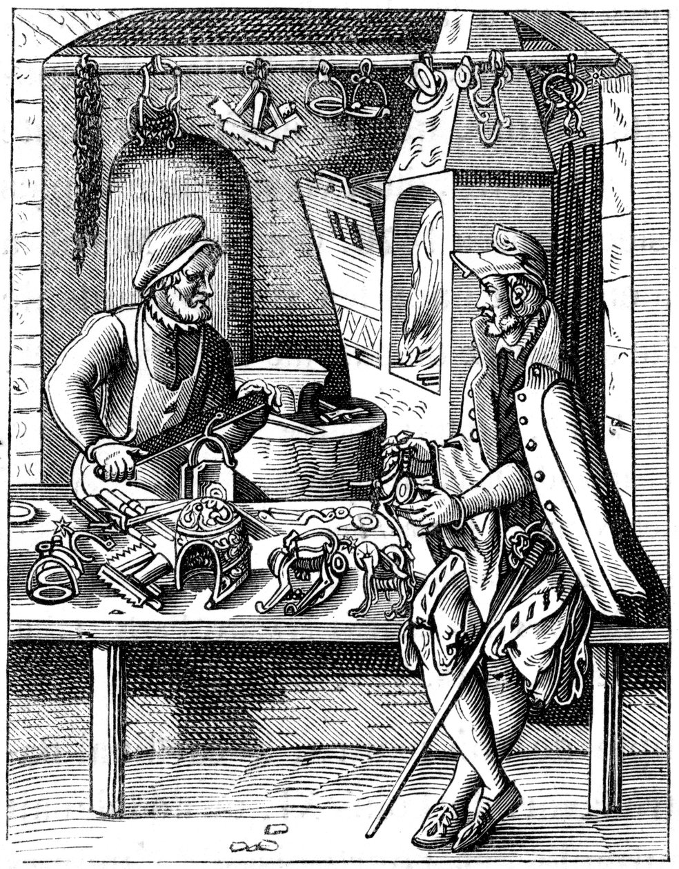 Fabricante de espuelas, siglo XVI 1849 de Jost Amman