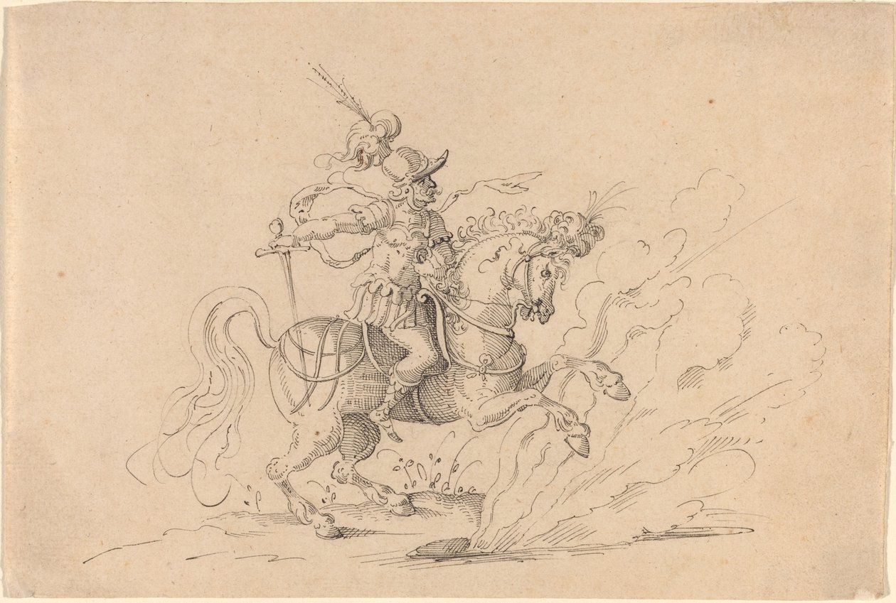 El Sacrificio de Marcus Curtius de Jost Amman