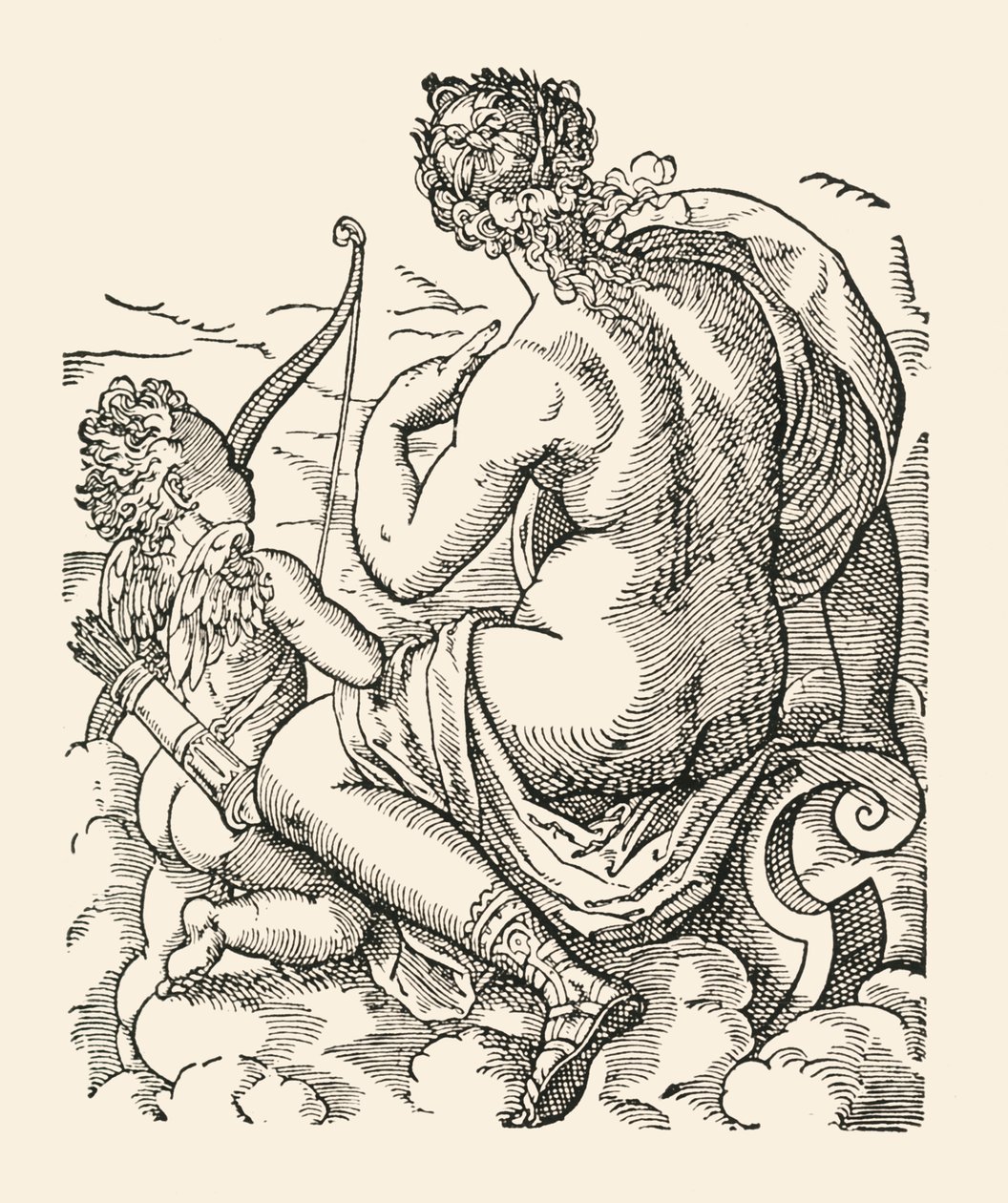 Venus y Cupido, 1906 de Jost Ammon