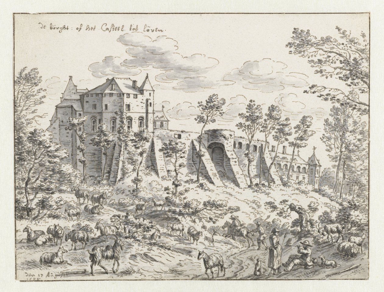 Castillo de Leuven, 1675 de Josua de Grave