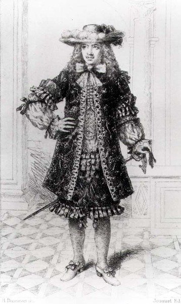 Moliere (1622-73) grabado por B. Damman de Jouaust Jouaust