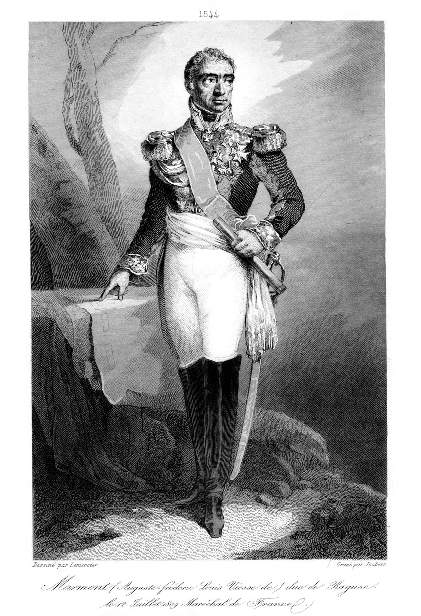 Auguste Frederic Louis Viesse de Marmont 1774-852, Duque de Ragusa y Mariscal de Francia, 1839 de Joubert