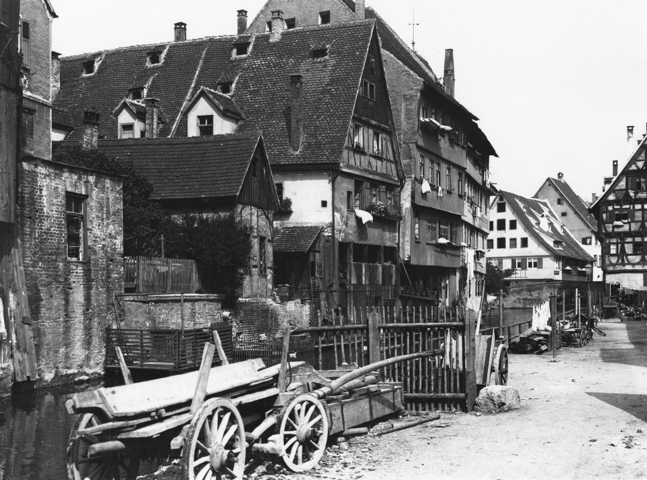 Vista del barrio antiguo, Ulm, c.1910 de Jousset
