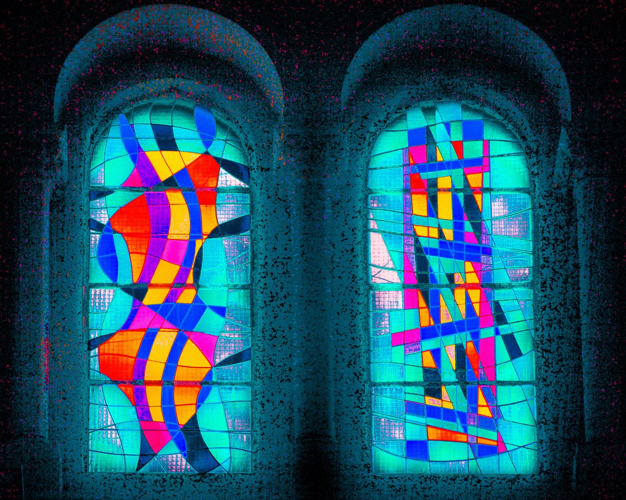 Luz al mediodía, de la serie Eglise St Pierre d "Arene, 2015 (fotografía) de Joy Lions