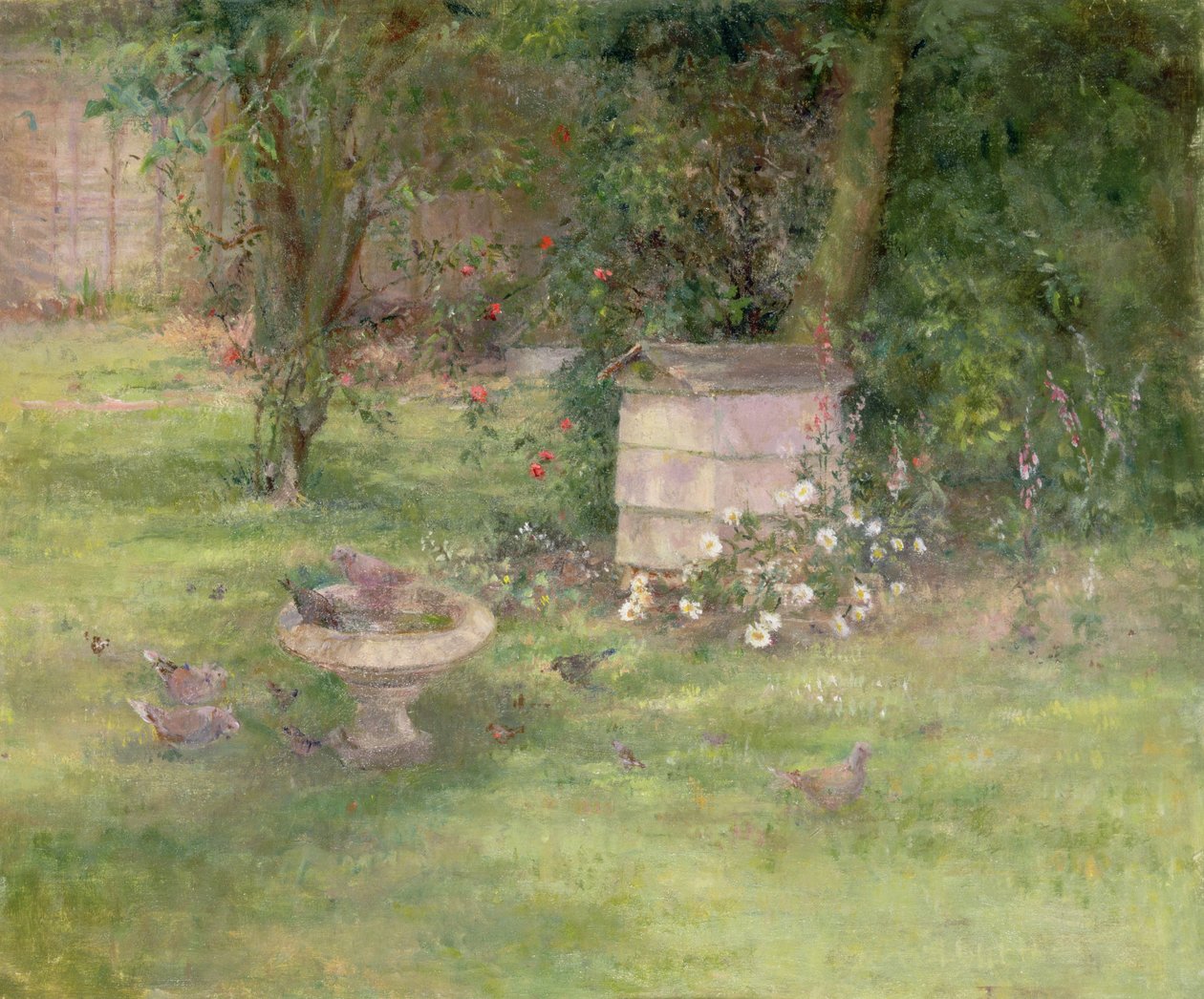 Colmena y palomas de Joyce Haddon
