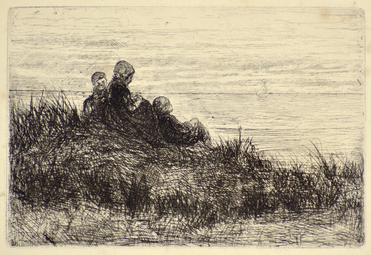 Atardecer en la Orilla de Jozef  Israels