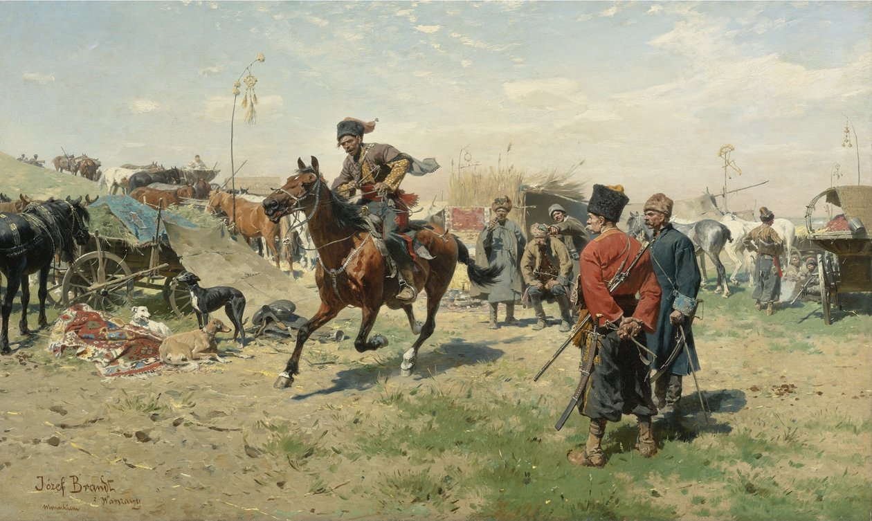 Los cosacos de Zaporozhia de Jozef Brandt