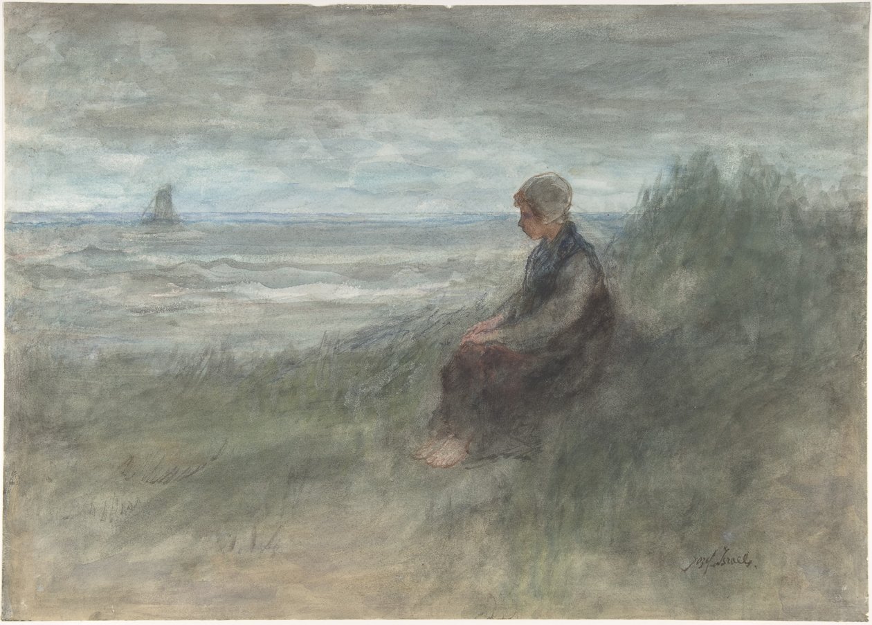 Muchacha en las dunas de Jozef Israëls