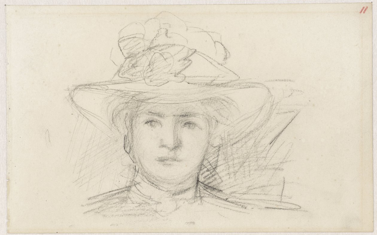 Cabeza de mujer con sombrero de Jozef Israëls