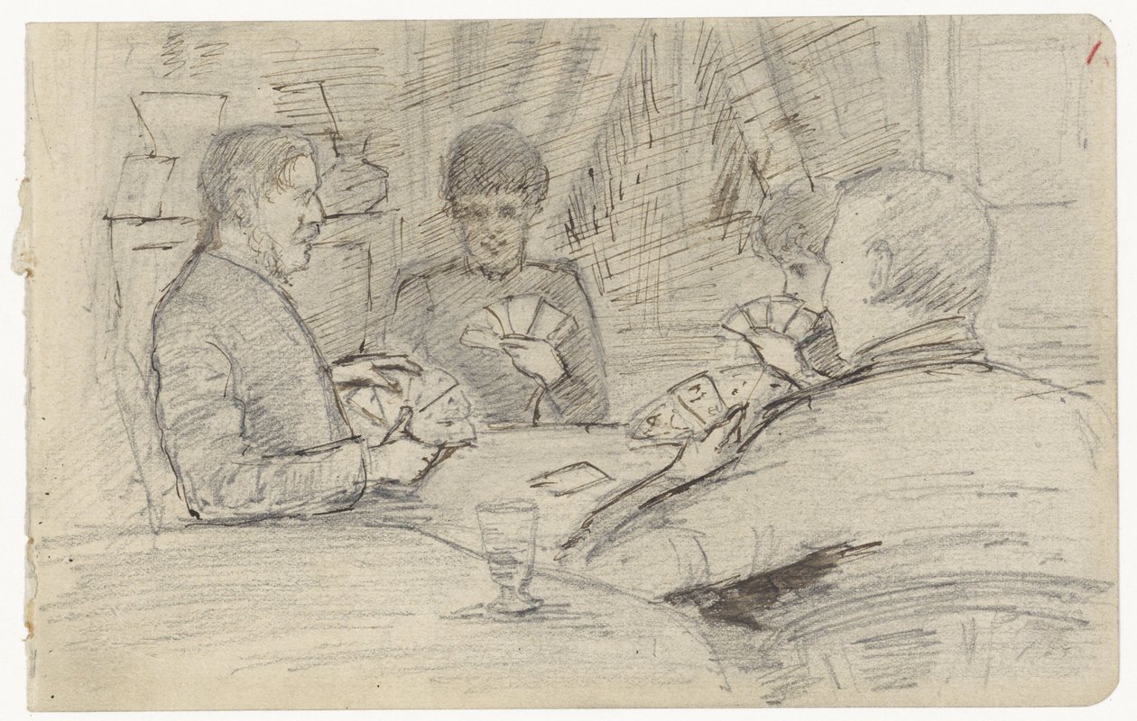 Jugadores de cartas de Jozef Israëls