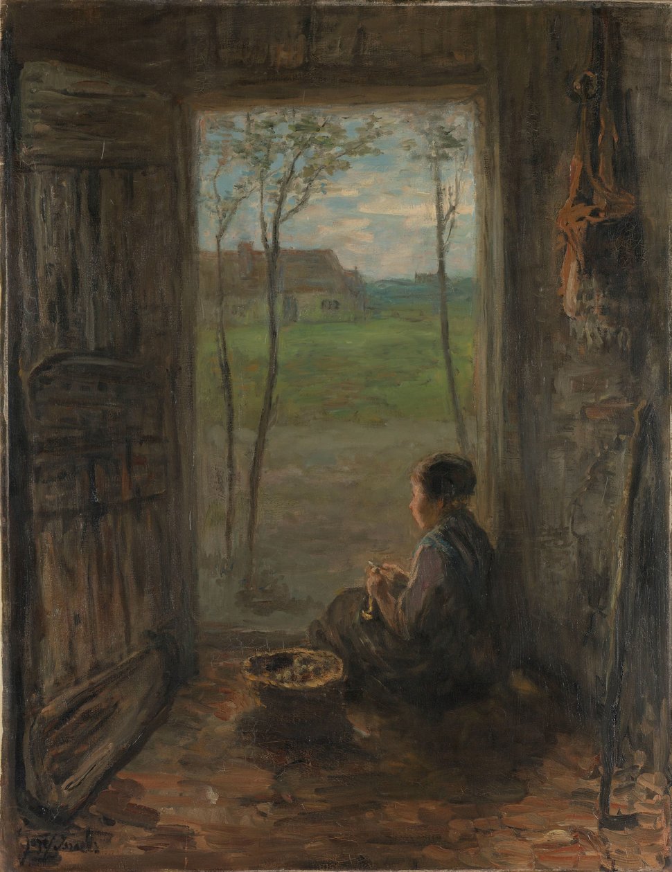 Una escena de Laren
Una escena de la vida en Laren de Jozef Israëls