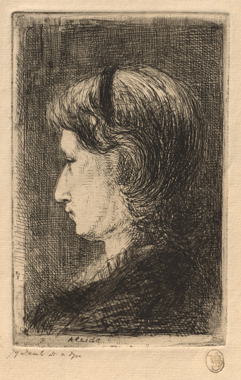 Retrato de la Sra. Israëls, 1875 de Jozef Israëls