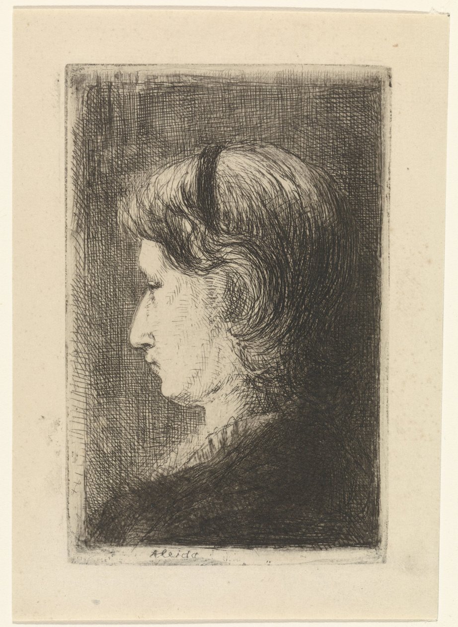Retrato de Oveja Aleida de Jozef Israëls