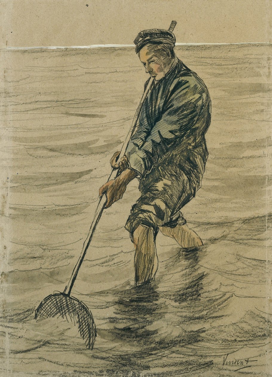 Pescador de conchas, 1863-90 de Jozef Israëls